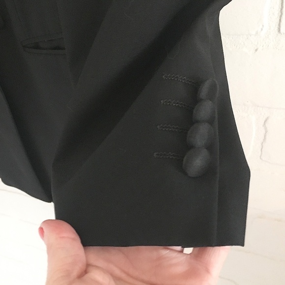 Hugo Boss x Cerruti 1881 Men’s Blazer Tuxedo Double breast Wool Black 50R - Picture 3 of 13